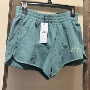 UGG cotton greenish blue cotton shorts